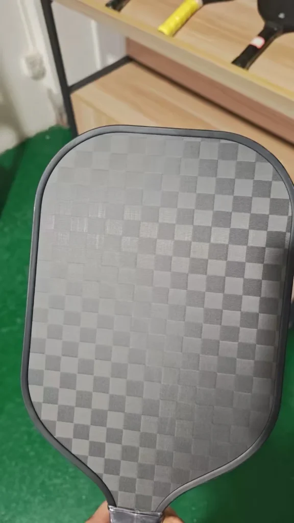 Premium 12K Carbon Fiber Surface - Bold Wide-Weave Pattern for Enhanced Energy Return and Modern Aesthetics