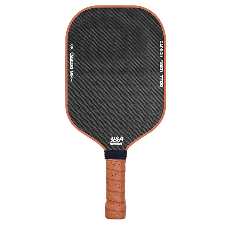 3k-weave-grit-surface-pickleball-paddle 3K Carbon Fiber Weave Pickleball Paddle with Grit Textured Surface - GloryPaddle