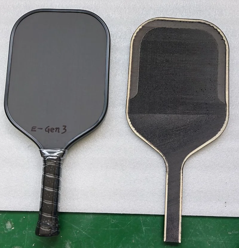 Customized composite E-Gen3 EVA EPP core pickleball paddle offering a balanced blend of control and power.
