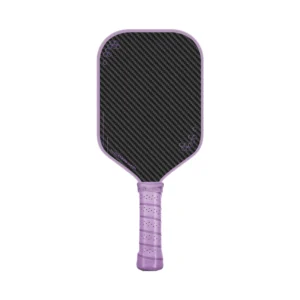 Premium thermoformed unibody 3k carbon fiber pickleball paddle with foam injected edges for power hitters.