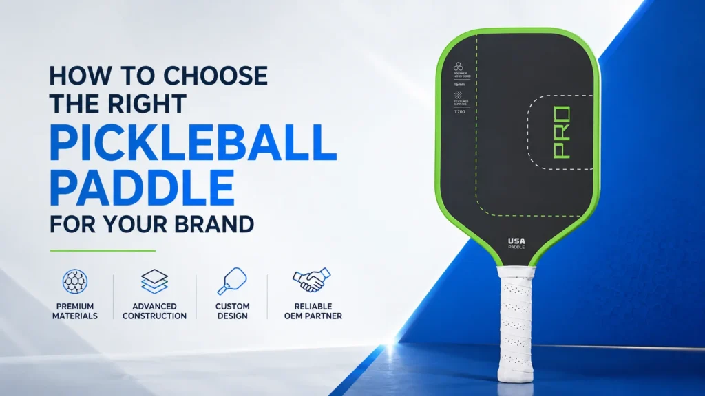 Custom pickleball paddle OEM guide for launching your own pickleball brand