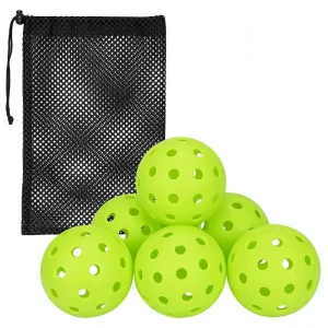 Injection Molded 40-Hole Outdoor Pickleballs - Precision Drilled for Balanced Flight